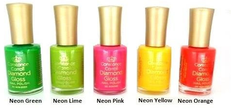 Constance Carroll Diamond Gloss Nail Polish Neon Yellow