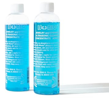 iSonic - CSGJ01x2 CSGJ01-8OZx2 Solution de nettoyage à ultrasons pour bijoux/lunettes (lot de 2)