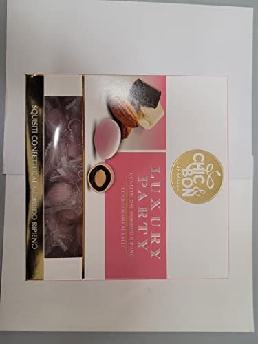 Buratti Confetti alla Mandorla Ricoperta di Cioccolato, Tenerezze Vassoio Rosa - 500 g