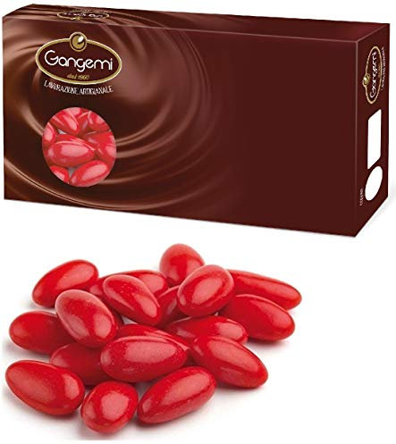 Gangemi - Confetti al Cioccolato Fondente Classici - Vari colori - 1000 g (rosso)