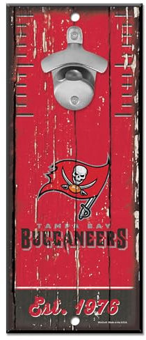 Wincraft Tampa Bay Buccaneers NFL Schild mit Flaschenöffner