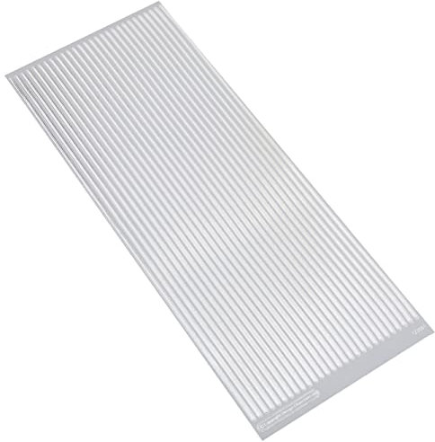 Anitas Outline Stickers, Straight Line Borders, Silver, For Scrapbooking, Card Making, Kids Play, Homework, Art, Craft, Embelish, Decorative, Paper, Card, Glass, Metal, Plastic, Foam