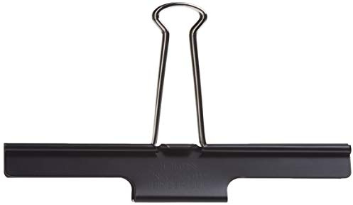 Lion Extra Large Binder Clips, Black, 110-Sheet