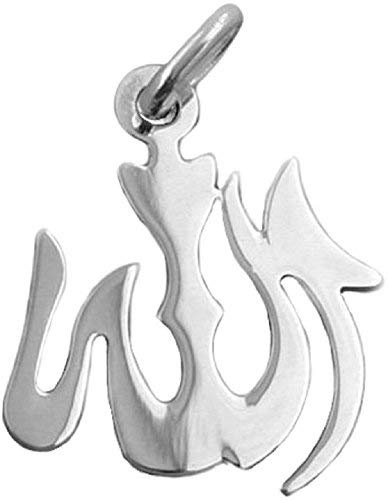 Kettenanhänger Allah 18 x 15 mm aus 925 Silber Unisex inkl. kleiner Schmuckbox