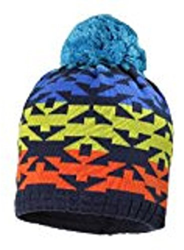 maximo Jungen Mütze 33571-281300, Gr. 55, Mehrfarbig (4868 navy/lime)