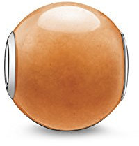 Thomas Sabo Damen-Bead Karma Beads 925 Sterling Silber Aventurin poliert rot K0043-010-10