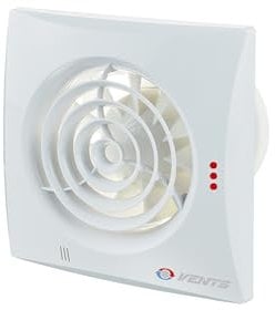 Badlüfter-Ventilator-Hauslüfter VENTS 100 QUIET TH / Feuchtigkeitssensor / Nachlauf /100 mm / sehr leise / energiesparend / 24 dB(A) / 97 m³/h / 7,5 W Kugellager / Rückschlagklappe-NEU