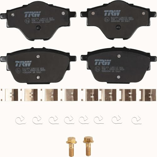 TRW GDB2034 Brake Pad Set of 4 Compatible for Peugeot 3008 II SUV (MC_, MR_, MJ_, M4_) 2016 - Rear Axle and Other Vehicles