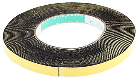 sourcing map Ruban d'étanchéité Joint Mousse Adhésive Bande Simple Face Isolation Pour Fenêtre Porte 10mm Large 1mm Épais 10 Mètre Long