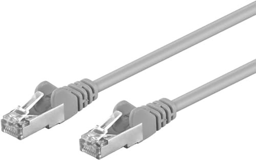 Goobay 50129 CAT 5e Cavo Patch, Rete F/UTP, Grigio, 3m Lunghezza