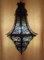 Orientalische Lampe Pendelleuchte Rostfarben Elmas E27 Lampenfassung | Marokkanische Design Hängeleuchte Leuchte aus Marokko | Orient Lampen für Wohnzimmer, Küche oder Hängend über den Esstisch