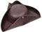 Bristol Novelty BH558 Dreispitz, braun, Vintage-Look, Unisex Adult, Einheitsgröße