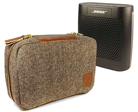Tuff-Luv Bose Soundlink Colour Tweed à Chevrons Étui Voyage Housse Sac et étui de Protection