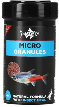 FishScience Tropical Micro Granules 45g | Catfish & Tropical Fish Food | Supports colour, immunity, growth & overall health — with insect protein for a natural, complete diet