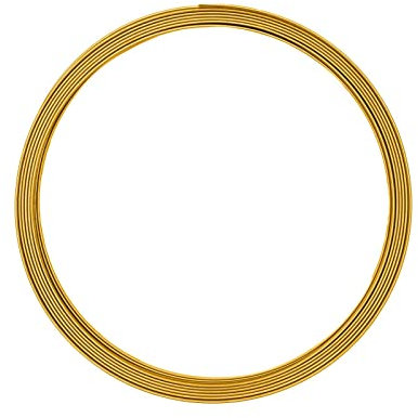 Vaessen Creative Aluminiumdraht, Gold, 5 x 1mm, 5m, Aluminium Wire, Basteldraht, Dekodraht, Floristikdraht Aludraht Flach Schmuck 5 x 1 mm x 5 Meter | Biegsam Schmuckdraht, 500 x 0.5 x 0.1 cm, 5