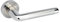 Chrome Interior Door Handles with Straight Oval Levers on Rose H750026D