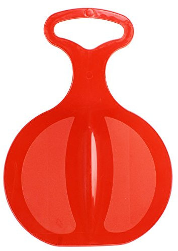 GYD Kunststoff Schlitten Schnee Rutscher Poporutscher 33 x 46 cm (Rot)