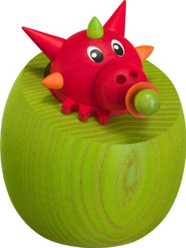 Seiffener Volkskunst | Kugelräucherfigur 8 cm | Räucherdrache | Räuchermännchen | Original Erzgebirge | 19067 | Mamas Liebling