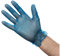 Vogue Vinylhandschuhe gepudert blau L