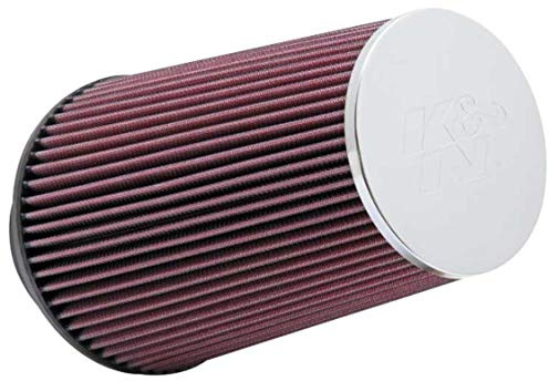 K&N High-Flow Original Lifetime Universal Clamp-On Air Filter: High Performance, Premium, Washable: Flange Diameter: 3.5 In, Filter Height: 9 In, Flange Length: 1.75 In, Shape: Round Tapered, RC-3690