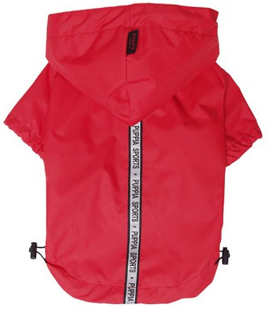 Puppia Base Jumper Raincoat For Dogs - Dog Jacket, Red