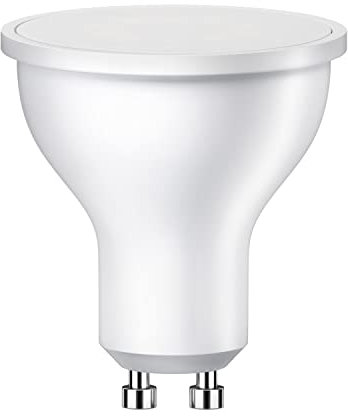 ledscom.de GU10 LED Leuchtmittel, PAR16, warmweiß (2700 K), 5 W, 450lm, 103°, matt