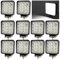 BRIGHTUM 48W 4.3 Work Light 4560lm Arbeitsscheinwerfer LED Nebelscheinwerfer Rücklicht Licht vorne und hinten ECC Fahrzeuge Offroad Boot Traktor LKW Fahrzeuge Industrielle 12V 24V (10 Stück)