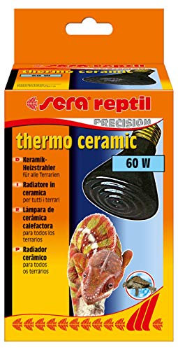sera 32010 Reptil Thermo Ceramic 60 W/E27 - Estufa de cerámica para terrario, foco oscuro o calefactor para terrarios, similar a Elstein