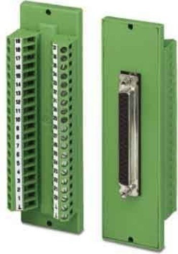 PHOENIX CONTACT DFLK-D15 SUB/S Übergabemodul, Das Varioface Durchführungsmodul Realisiert Eine 1, 15 Polzahl, Es Steht ein Separater Masseabgriff für Verfügung, 5 Stück