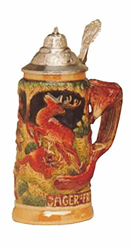 KING Bierkrug Fuchshenkel Jagdseidel Seidel 0,4 Liter Bierseidel