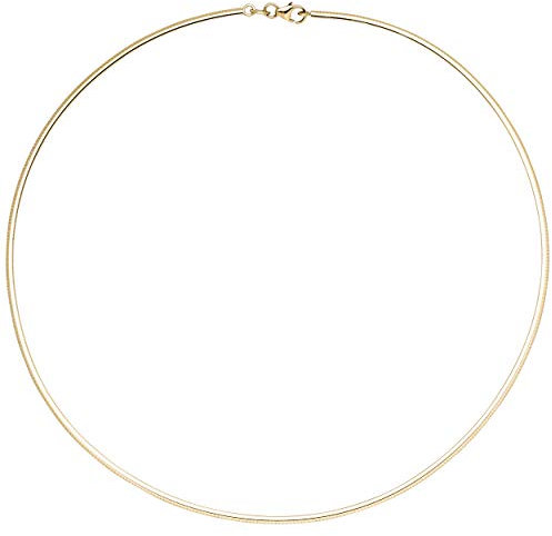 Jobo Damen Halsreif 333 Gelbgold 2 mm 45 cm Gold Kette Halskette Goldhalsreif Karabiner