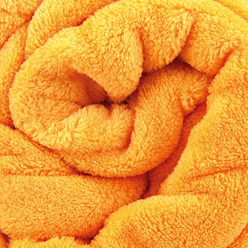 Bestlivings Kuscheldecke 220x240 cm in Hellorange mit ca. 280g/m², Tagesdecke Wohndecke für Bett, Sofa, Couch extra flauschig