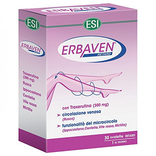 ESI Erbaven Retard 30 Ovalette Stanchezza Gambe Circolazione Venosa Mirtillo