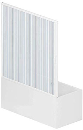 ROLLPLAST PINTO Puerta Mampara de bañera 140 CM de PVC Mod. Nina con Apertura Lateral