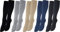 Vitasox 44458 Stützkniestrümpfe für Damen & Herren, Reisestrümpfe aus Baumwolle mit Kompression für Flug, Büro und Auto, Thrombose Socken gegen geschwollene Beine, 4 Paar anthrazit 35/38