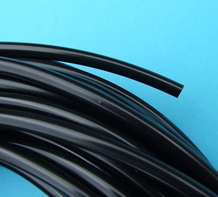 HobbyPro Black Micro Irrigation Tube - 4mm Internal Diameter 5/32 Flexible PVC Pipe Garden Drippers Sprinklers (10 Metres)