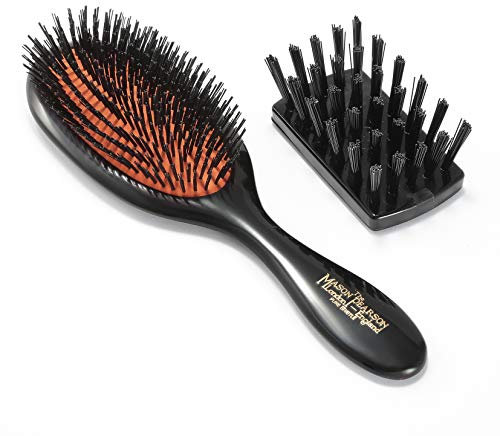 Mason Pearson Haarbürste Handy Bristle B3 mit reinen Wildschweinborsten, 12-reihig
