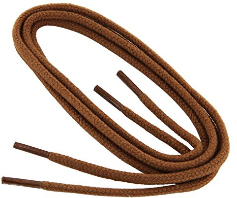 Collonil 1 Paar Schnürsenkel Kordel - rund - dick - Ø 3 mm Längen (120 cm, Hellbraun)