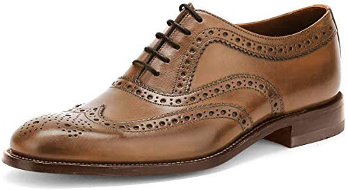 Loake Men's Leather Fearnley Oxford Brogues Tan 8