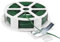 Tenax Bridas de PVC Reforzadas, 30 m con Cortador, Color Verde, Alambre de Acero Recubierto de PVC, Ataduras para Plantas
