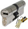 45/55 Nickel YALE Superior Euro Cylinder with 3 Keys Anti Snap / Bump / Pick / Drill / Pull High Security uPVC Composite Door Barrel Profile Lock