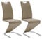 Robas Lund Esszimmerstühle 2er Set Schwingstuhl Cappuccino, Esszimmerstuhl Stuhl Amado, 62.0 x 45.0 x 102.0 cm