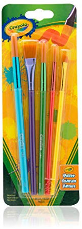 Crayola Lot de 5 pinceaux de peinture