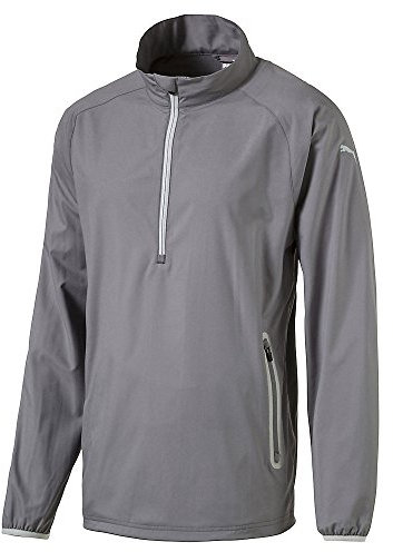 PUMA Veste coupe-vent semi-zippée pour homme petit Puma Veste de golf demi-zip pour homme Quiet Shade Taille S