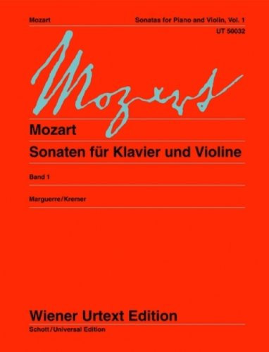 MOZART - Sonatas Completas 1º para Violin y Piano (Urtext) (Marguerre/Kremer)
