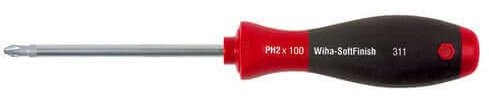 Wiha 311 Series Soft Grip Phillips Screwdriver PH1 80mm