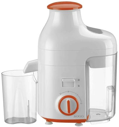 Sogo Licuadora para Zumos, Batidos, Verduras y Frutas – Licuadora Centrífuga Multifunción con 250 W de Potencia – Licuadora de Gran Capacidad con Jarra de 4,1L – Limpieza Fácil con Piezas Desmontables