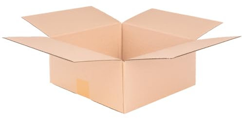 verpacking Faltkartons 295 x 295 x 140 mm Braun (Außenmaß 300 x 300 x 150 mm) KK 36 1-wellig Versandkarton für Waren DHL Päckchen M DPD S GLS S Kartons (75 Stück)