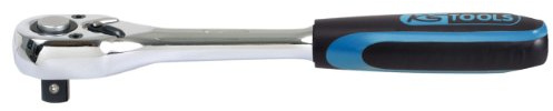 KS Tools 918.1490 1/4 CHROME Umschaltknarre, 72 Zahn, Kunststoffgriff