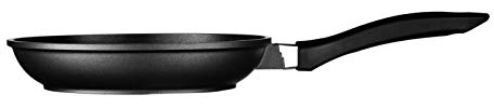 Premier Housewares Black Frying Pan Non-Stick Ceramic Frying Pans Pancake Frying Pan Induction Frying Pan 9H cm x 24W cm x 24D cm